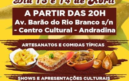 Neste fim de semana tem Festa da Mandioca em Andradina