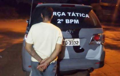 Foragido do semiaberto é recapturado pela Força Tática no Bairro Santa Rita