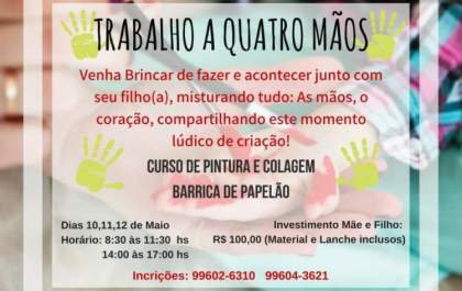Curso com mães e filhos está com inscrição aberta