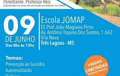 Curso de Capacitação e Prevenção ao Suicídio acontece no dia 9 de Junho
