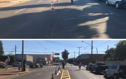 Departamento de Vias e Logradouros melhora sinalização das ruas em Castilho
