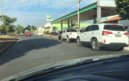 Frota de veículos em Três Lagoas pode parar até meio-dia