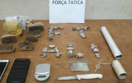 Força Tática prende autores de tráfico de drogas no Jardim dos Ipês