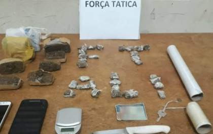Autores de tráfico de drogas são presos no Jardim dos Ipês
