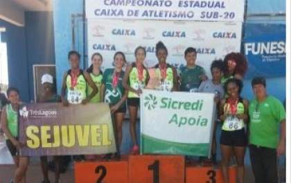 Três Lagoas é vice-campeã estadual em campeonato de atletismo