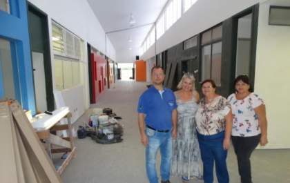 Fátima Nascimento acompanha fase final de construção da creche-escola