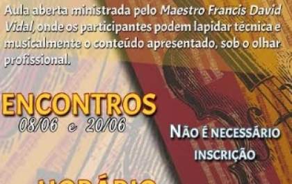 Cultura promove 2º Master Class de Violino gratuito com renomado violonista