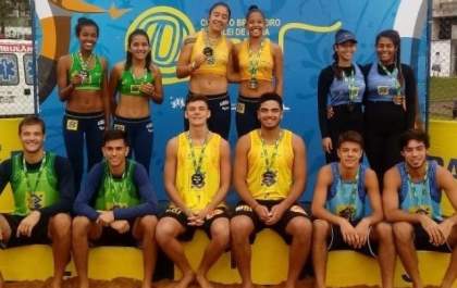 Atletas de MS conquistam prata no brasileiro de vôlei de praia
