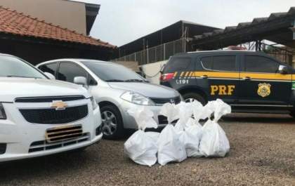 Casal que estava com filhos no carro é preso com 122kg de cocaína em Três Lagoas