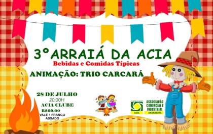 Comerciantes se unem para um grande Arraiá