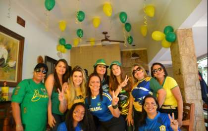 Três-lagoenses acompanham empate entre Brasil e Suiça pela Copa do Mundo; veja as fotos