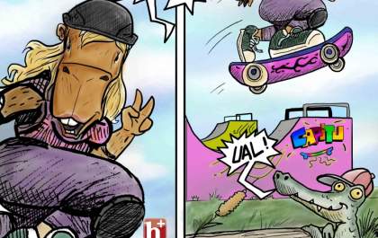 Bob Burnquist,Tony Hawk e Capitu