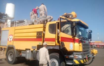 Bombeiros realizam treinamento no Aeroporto de Três Lagoas