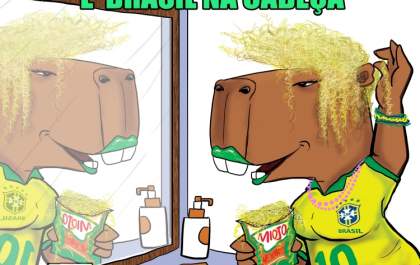 Capitu pronta para Brasil x Sérvia