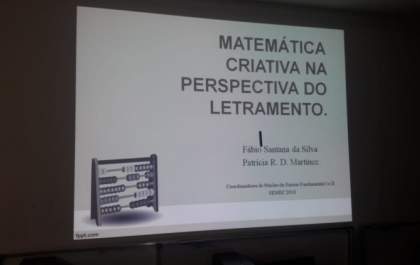 Professores e coordenadores de escola municipal participaram de Formação de Matemática