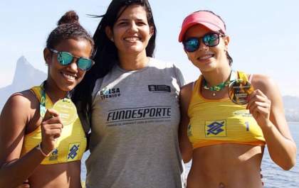 Dupla da Sejuvel conquista Circuito Nacional de Vôlei de Praia no Rio de Janeiro
