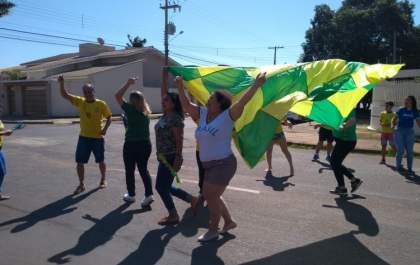 Veja a comemoração de Três Lagoas na torcida 'Brasil rumo ao Hexa'!
