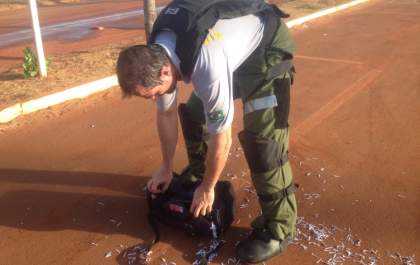 Polícia Federal realiza simulação de sequestro e bomba no aeroporto de Três Lagoas; veja as fotos