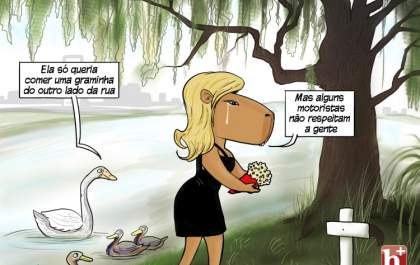 Capitu chora a morte de sua amiga