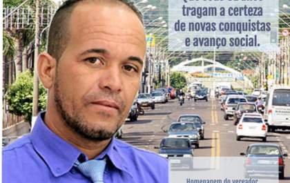 Mensagem do vereador Cal Baiano