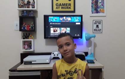Com apenas sete anos youtuber três-lagoense entrevistará dublador famoso