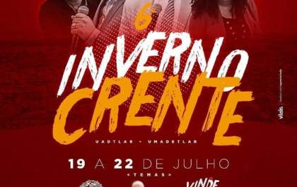 6ª Edição do Inverno Crente terá 4 dias de cultos edificantes para jovens e adolescentes