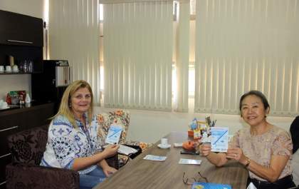 Tamiko recebe visita da primeira-dama do município de Braúna