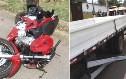 Motociclista sofre traumatismo craniano e tem perna amputada
