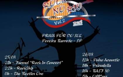2º. Rock no Rio Tietê será nesse fim de semana em Pereira Barreto