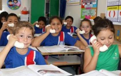 “Susurrofone” é utilizado por alunos da Escola Municipal Olyntho Mancini