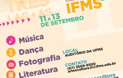 IFMS realiza Festival de Arte e Cultura em três municípios neste mês