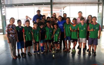 Tamiko acompanha final do 1º Campeonato de Futsete