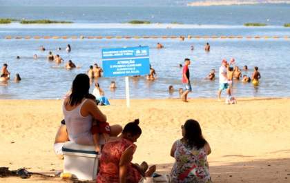 Aproximadamente 2,5 mil visitaram o Balneário Municipal de Três Lagoas no último final de semana