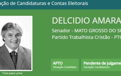 Delcídio registra candidatura de senador no TRE-MS
