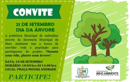 Praça Moura Andrade recebe projeto em comemoração ao Dia da Árvore nesta quinta