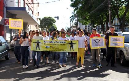 Saúde de Andradina realiza semana de ações em alusão ao Setembro Amarelo
