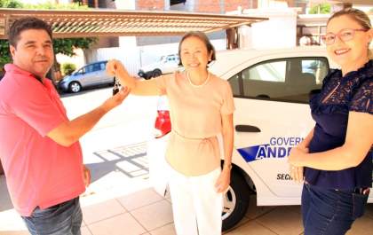 Qualidade de atendimento do CRAS permite compra de carro em Andradina