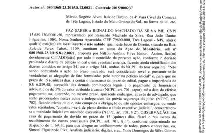 Edital de Citação - Posto Pioneiro