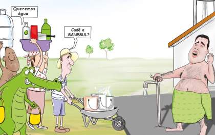 CHARGE: Cadê a água?