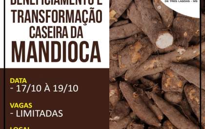 Sindicato Rural promove curso de beneficiamento e transformação caseira da mandioca