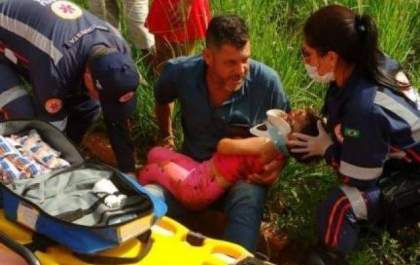 Acidente entre carro e moto deixa mãe e filha feridas na Capital