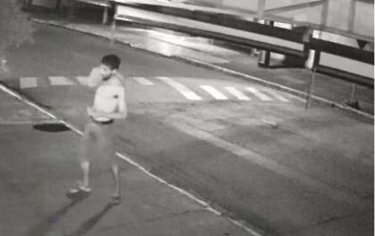 Homem quebra vidraça de loja com pedrada na Capital