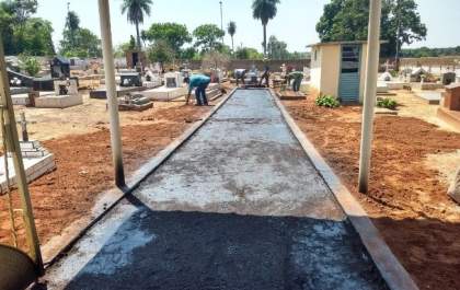 Prefeitura de Três Lagoas realiza reformas no Cemitério de Arapuá