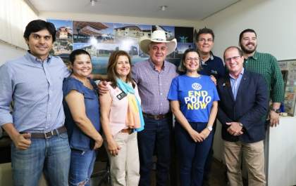 Prefeito Angelo Guerreiro recebe visita do governador do Rotary Club
