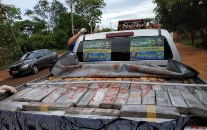 Policia Civil de Selvíria apreende camioneta com 1,5 tonelada de maconha