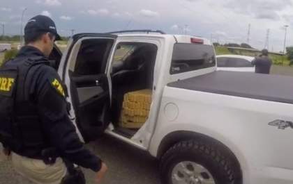 PRF apreende uma tonelada de maconha; três pessoas são presas na Capital