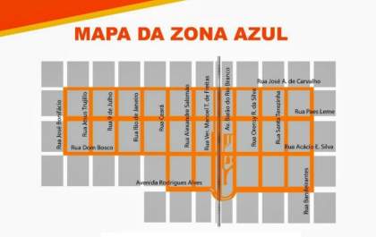 Área Azul começa a operar neste mês em Andradina
