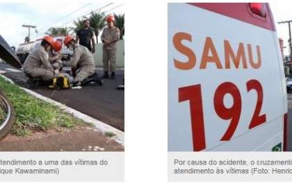 Acidente com duas motos e 3 feridos tumultua cruzamento na Costa e Silva