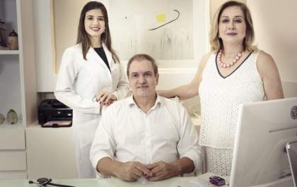 Dra Luísa, Dr Luiz Otávio e Dra Sandra:Orgulho de serem médicos