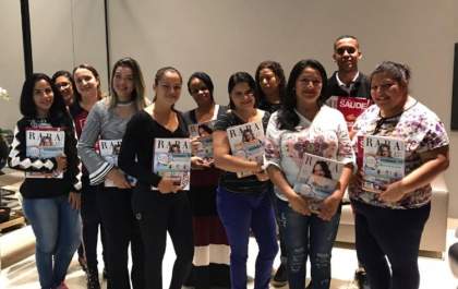 Alunas do programa “Pró-funcionário” visitam o Grupo Agitta de Comunicações